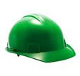 Casco seguridad verde