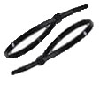 Abrazadera plastica 100×2.4 negra 100 unid