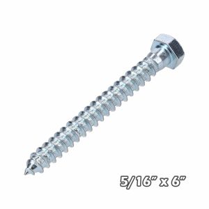 Tirafondo Zinc 5/16 x 6