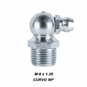 Alemite M8x1.25 curvo 90º