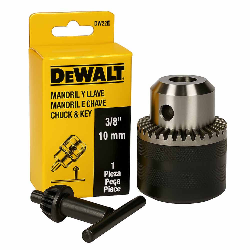 Mandril Dewalt 10 mm c/llave 3/8 NF DW22E