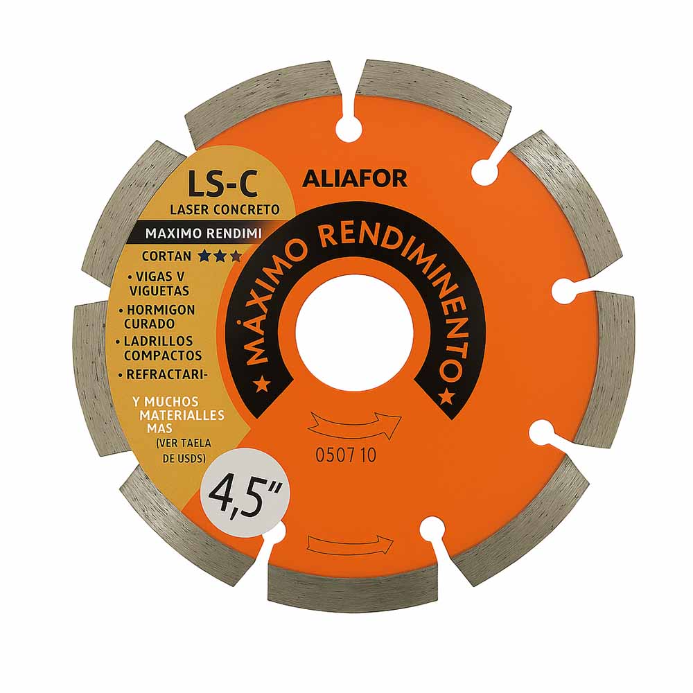 Disco diamantado Aliafor 4,1/2 laser LSC