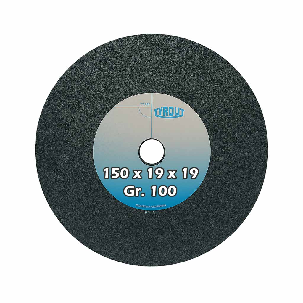 Rueda recta widia 150 x 19 x 19 g100