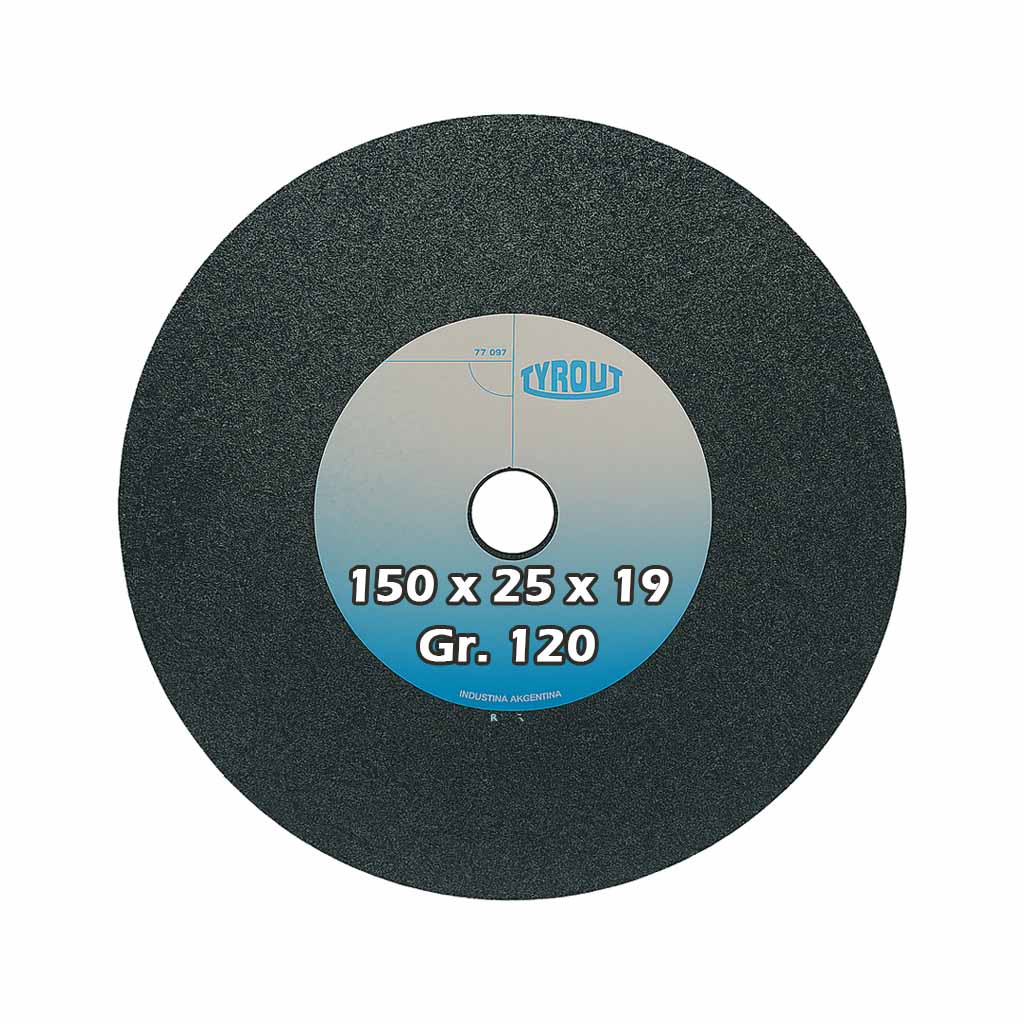 Rueda recta widia 150 x 25 x 19 g120