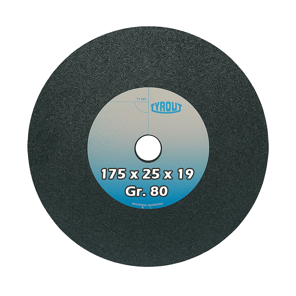 Rueda recta widia 175 x 25 x 19 g80