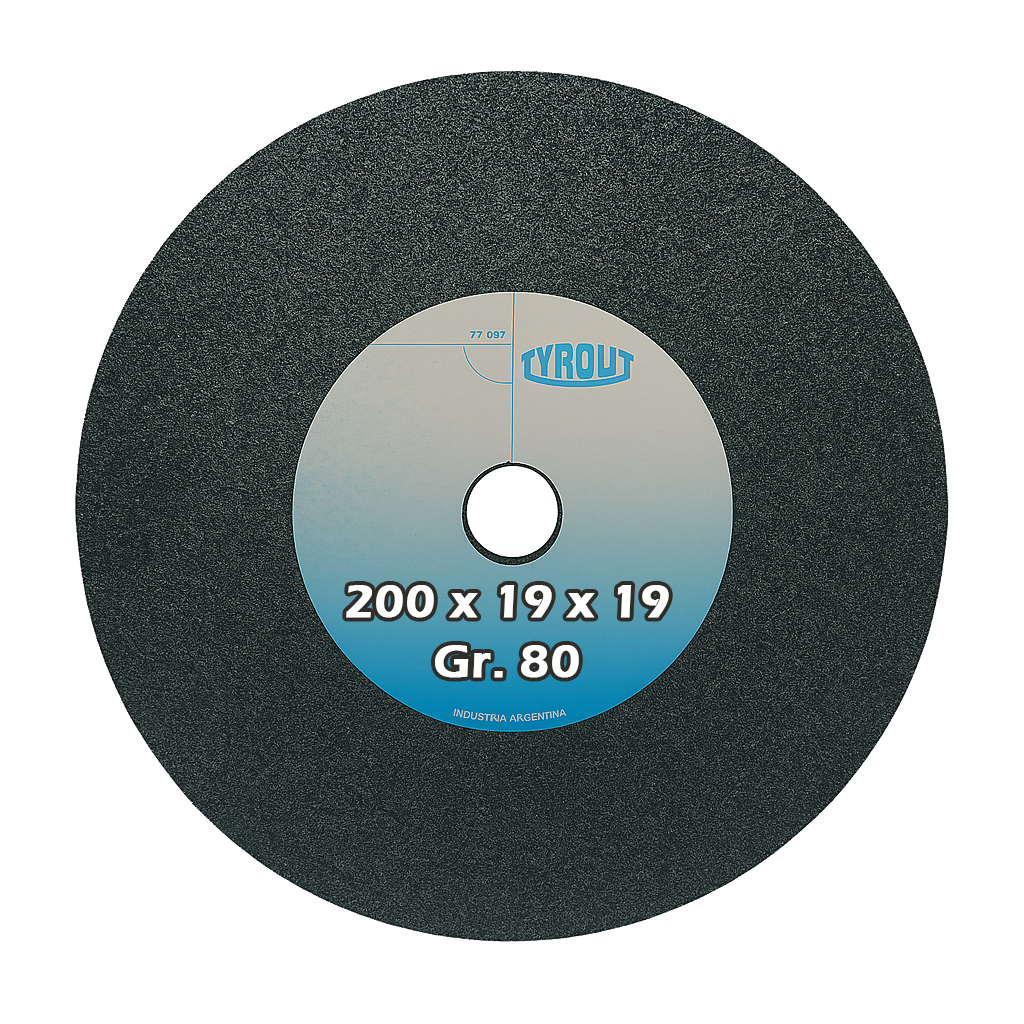 Rueda recta widia 200 x 19 x 19 g80