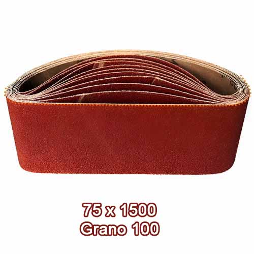 Banda Tela Ox Al Fenob 75 X 1500 Gr 100