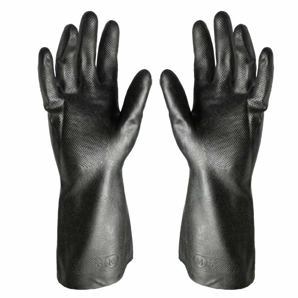 Par guantes latex pesado 30 cm Talle 9