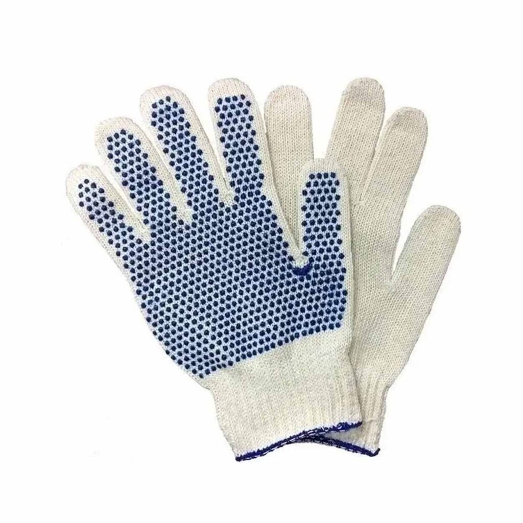 Par de guantes moteados reforzados