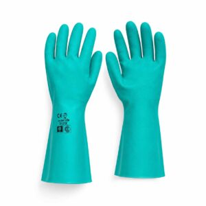 Par guantes nitrilo verde Nº 10