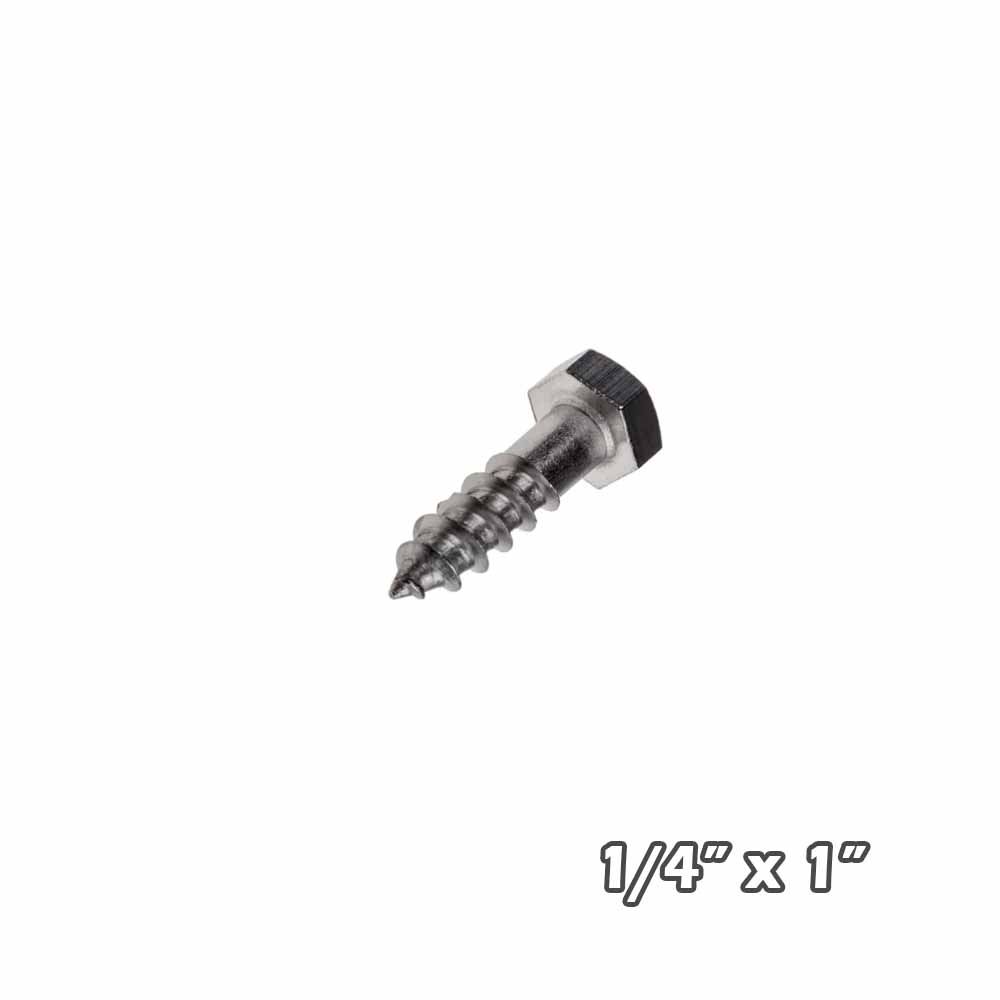 Tirafondo inox 1/4 x 1