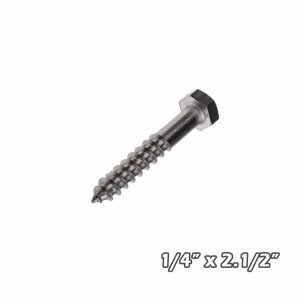 Tirafondo inox 1/4x 2.1/2