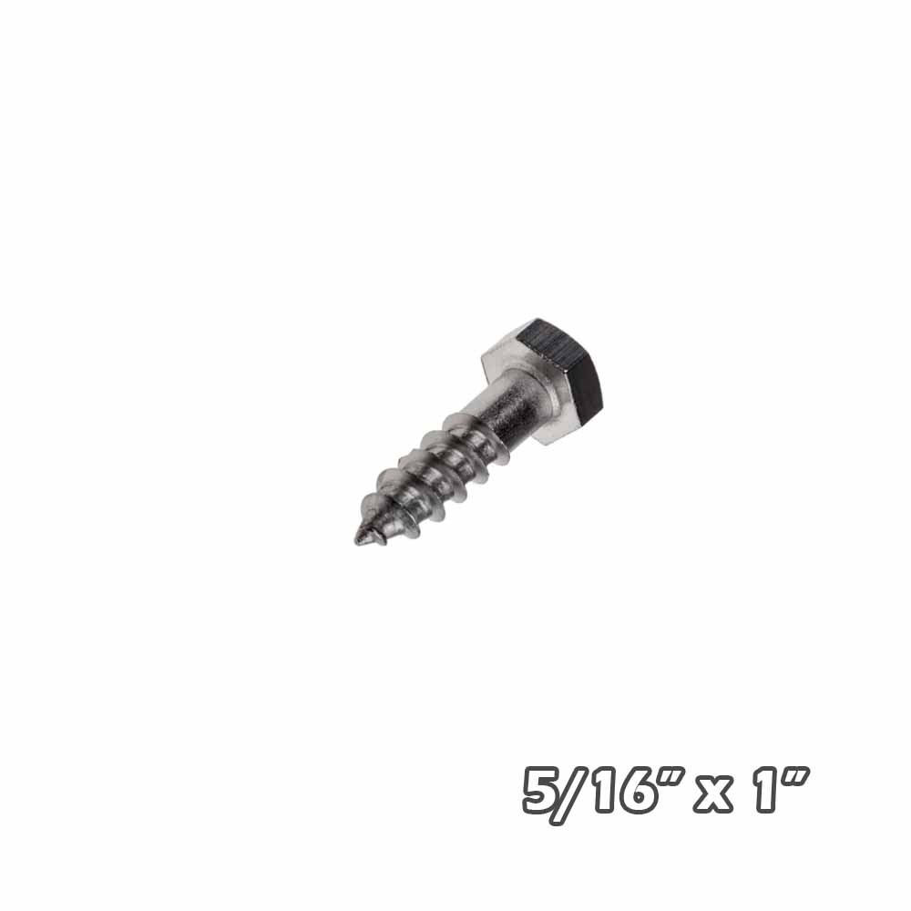 Tirafondo inox 5/16 x 1