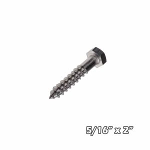 Tirafondo inox 5/16 x 2