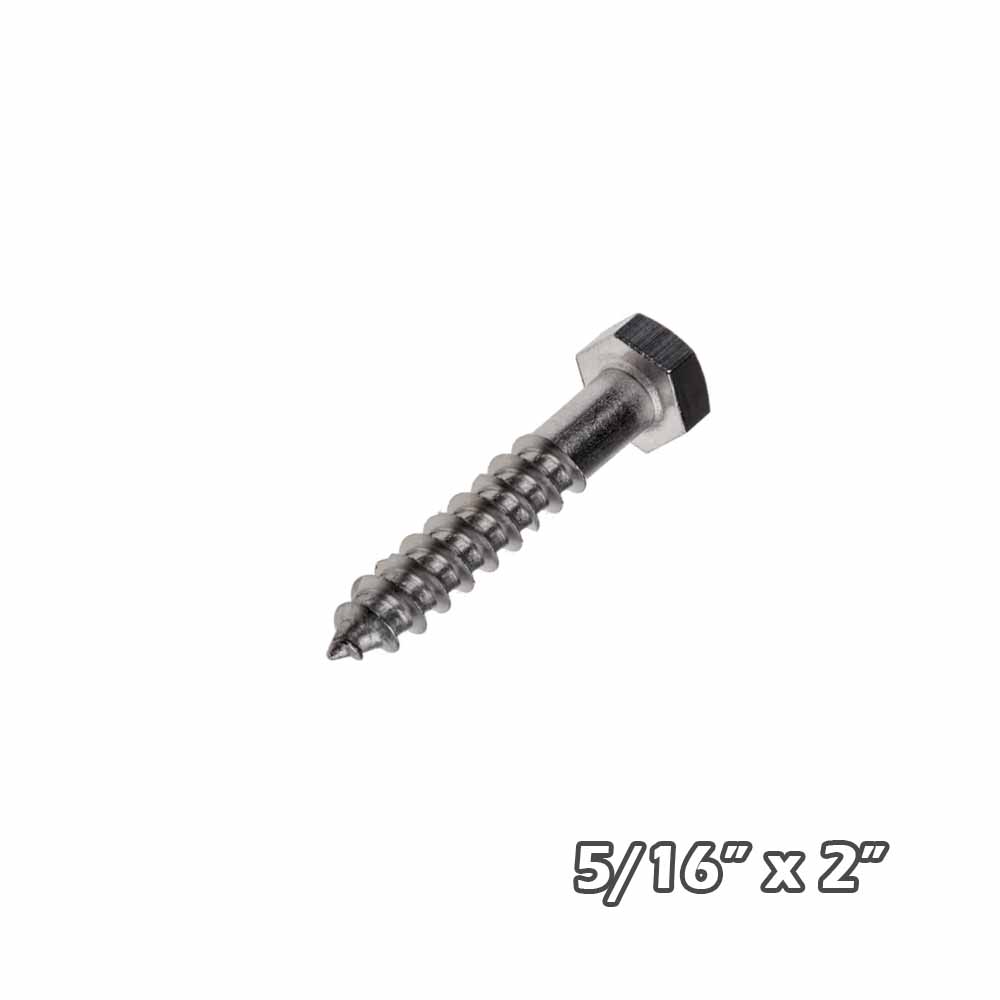 Tirafondo inox 5/16 x 2