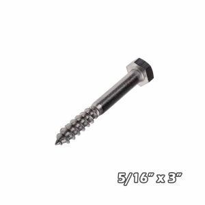 Tirafondo inox 5/16 x 3