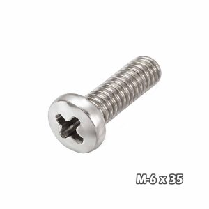 Torn Phill c/fijad Zinc M6 x 35