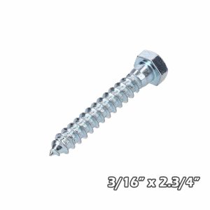 Tirafondo Zinc  3/16×2.3/4