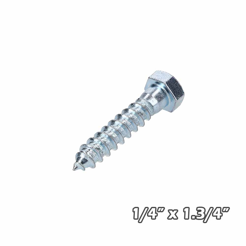Tirafondo Zinc 1/4×1.3/4