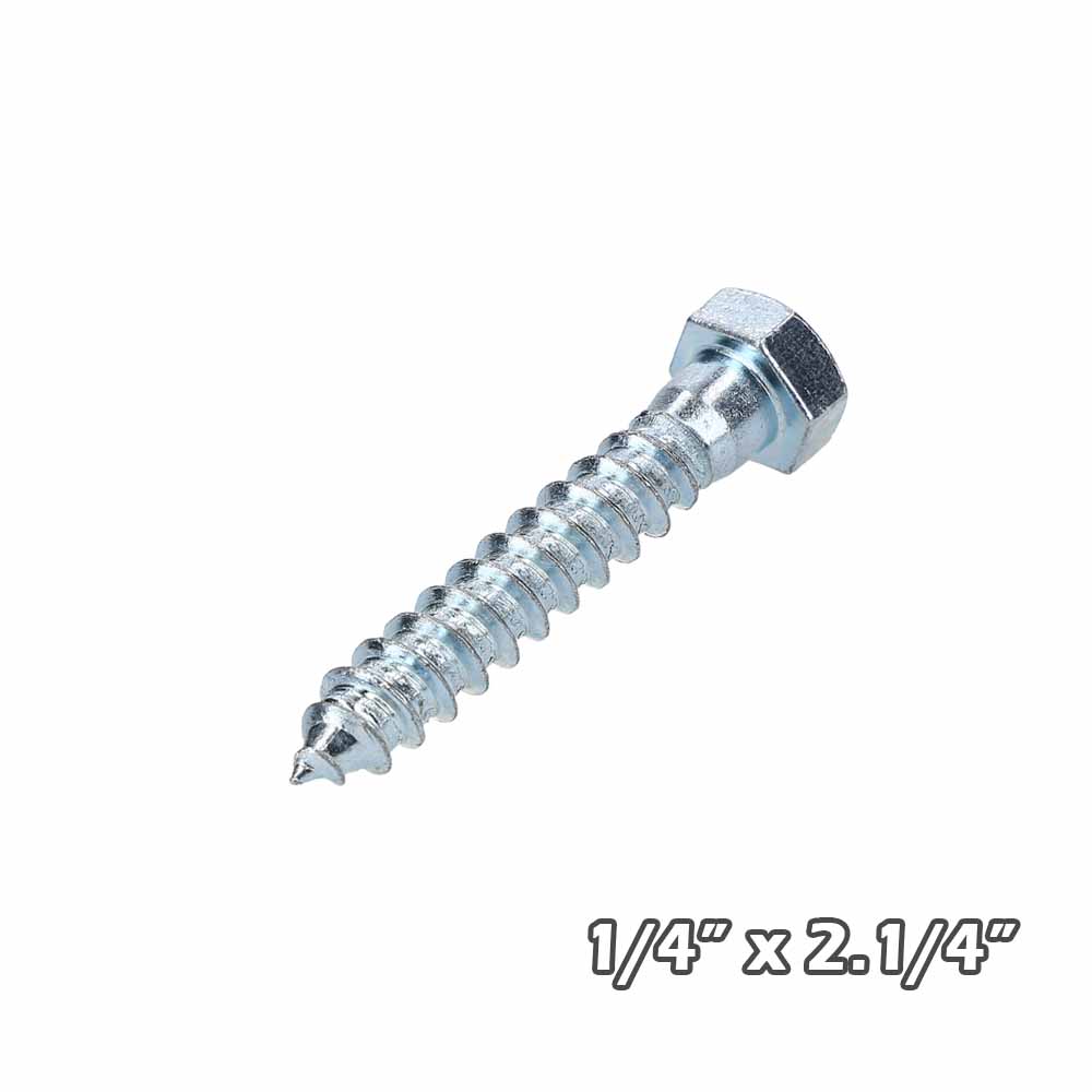Tirafondo Zinc 1/4×2.1/4