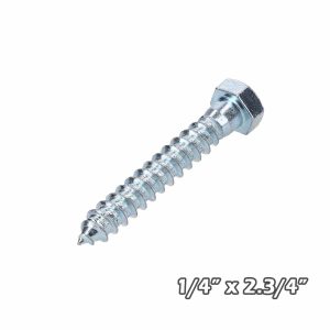 Tirafondo Zinc  1/4×2.3/4
