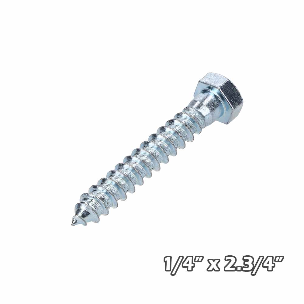 Tirafondo Zinc  1/4×2.3/4