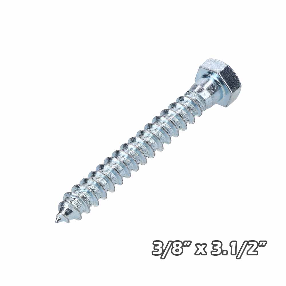 Tirafondo Zinc 3/8×3.1/2