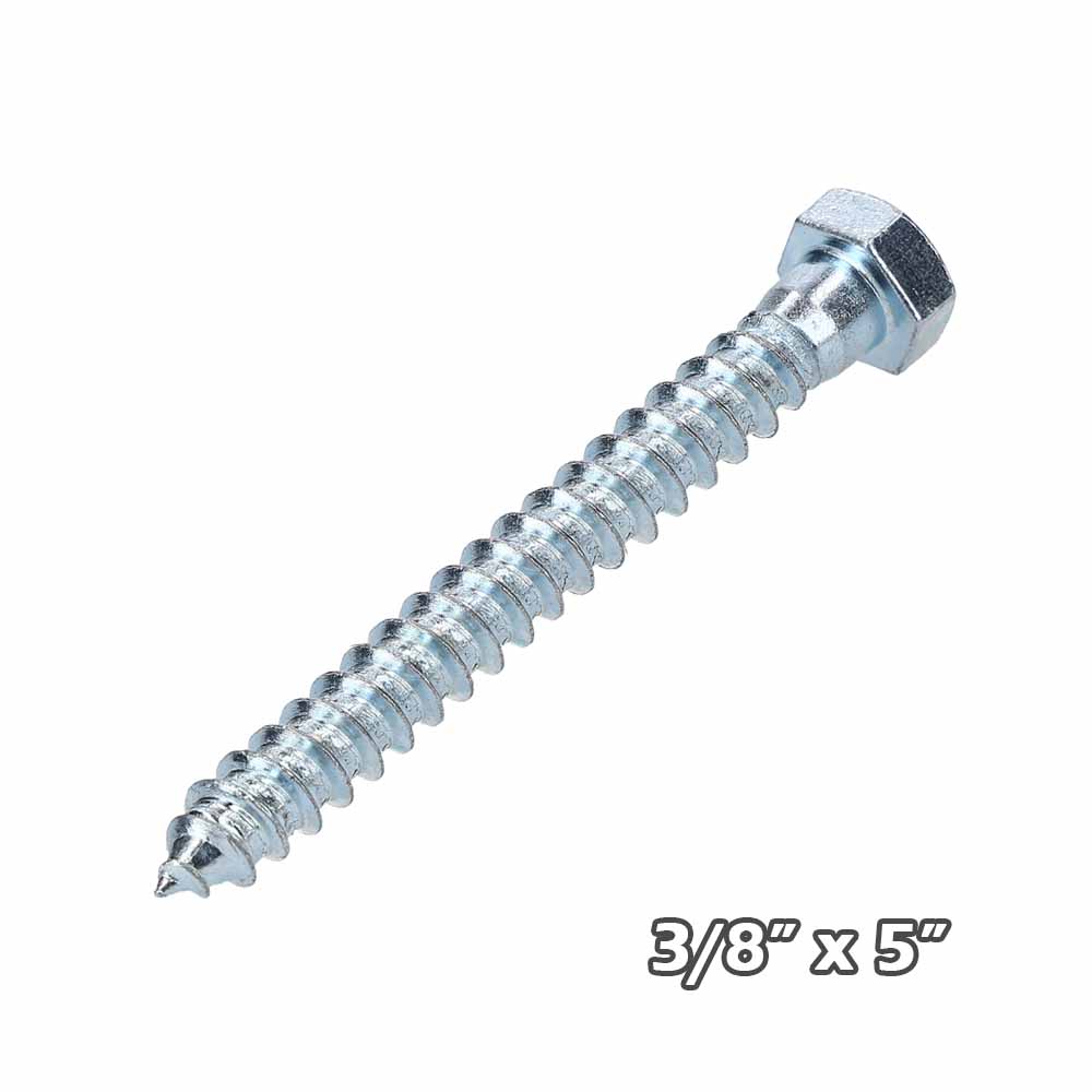 Tirafondo Zinc 3/8 x 5