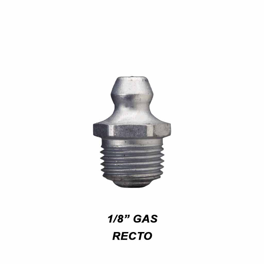 Alemite 1/8 gas recto