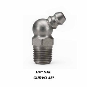 Alemite 1/4 sae curvo 45º