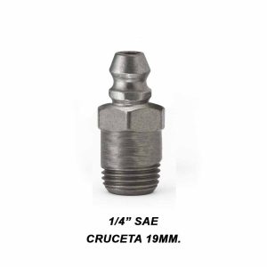 Alemite 1/4 sae cruceta 19mm