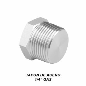 Tapon de acero gas 1/4