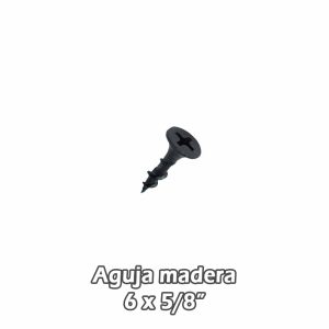 Torn aguja madera Negro 6 x 5/8