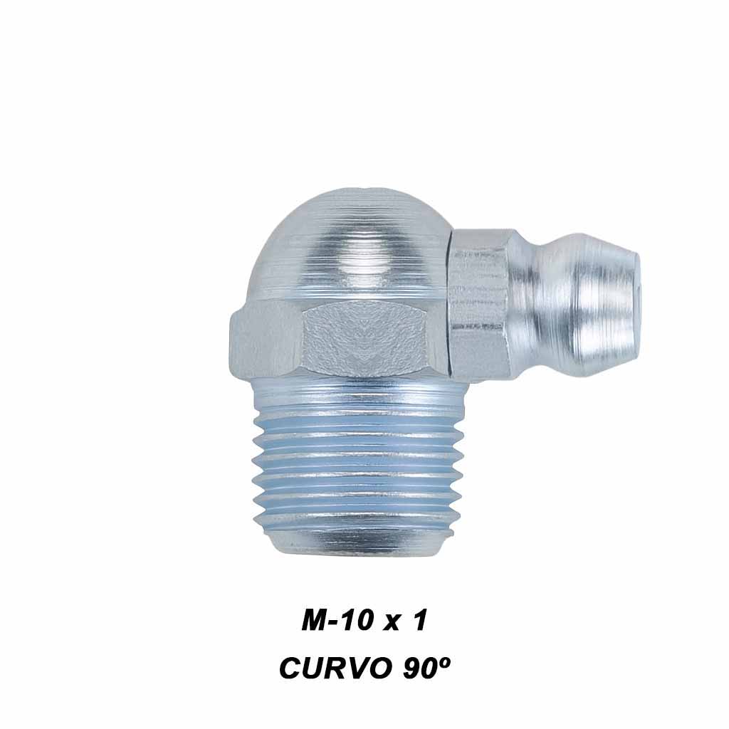 Alemite M10x1.00 curvo 90º