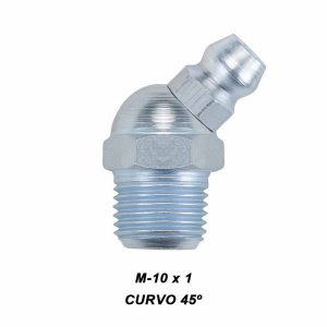 Alemite M10x1.00 curvo 45º