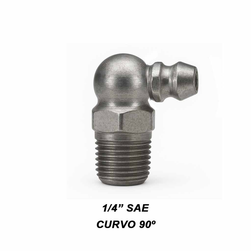 Alemite 1/4 sae curvo 90º