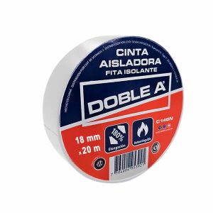 Cinta aisladora pvc x 20 m blanca