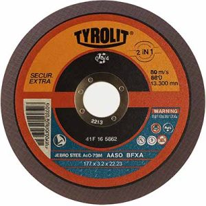Disco corte 7″ x 3.2 plano Tyrolit