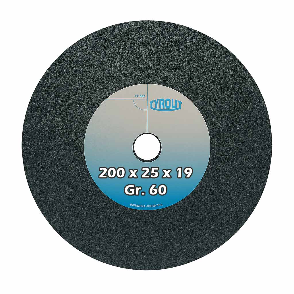 Rueda recta widia 200 x 25 x 19 g60