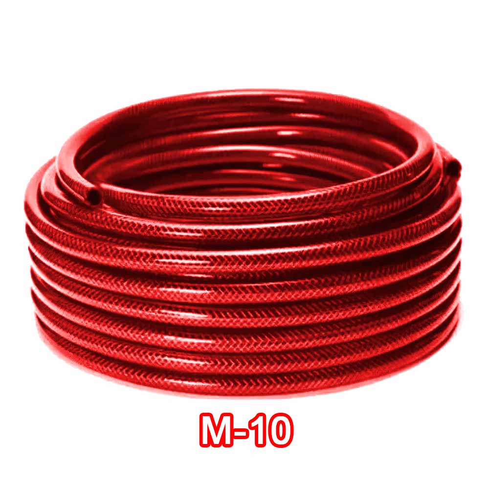 Manguera roja trenzad M10