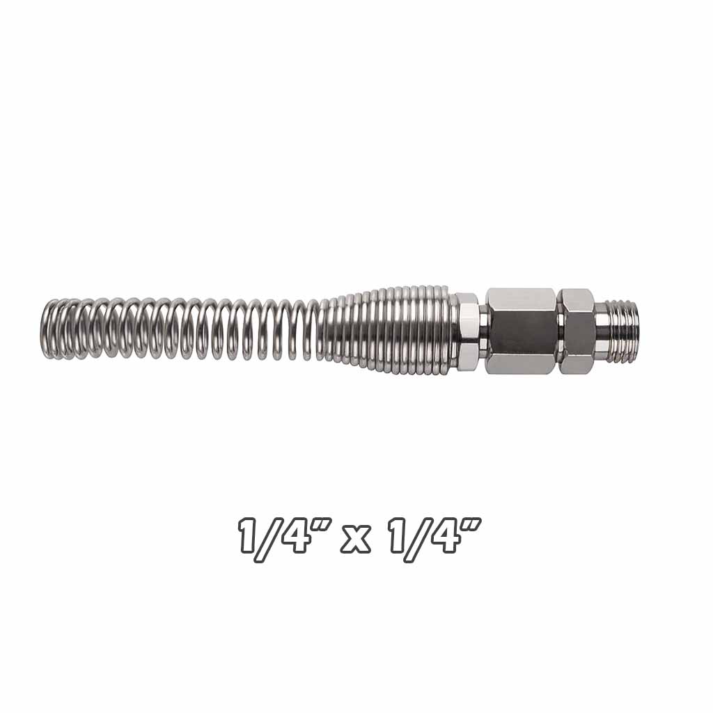 Terminal c/resorte p/manguera espiral 1/4×1/4