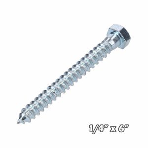 Tirafondo Znc 1/4 x 6″
