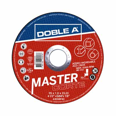 Disco corte “AA”  4 1/2 x 1,0 Master