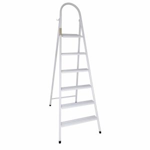 Escalera aluminio Tijera simple acceso 6 escalones