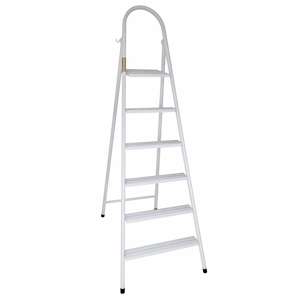Escalera aluminio Tijera simple acceso 6 escalones