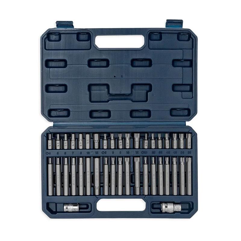 Juego punta Hexagon/Torx/Multi-estria x 40Pz  8302