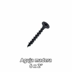 Torn aguja madera Negro 6 x 2