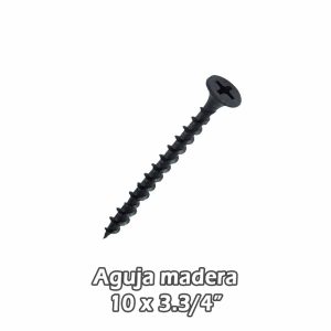 Torn aguja madera Negro 10 x 3,3/4