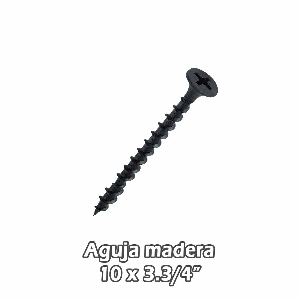 Torn aguja madera Negro 10 x 3,3/4