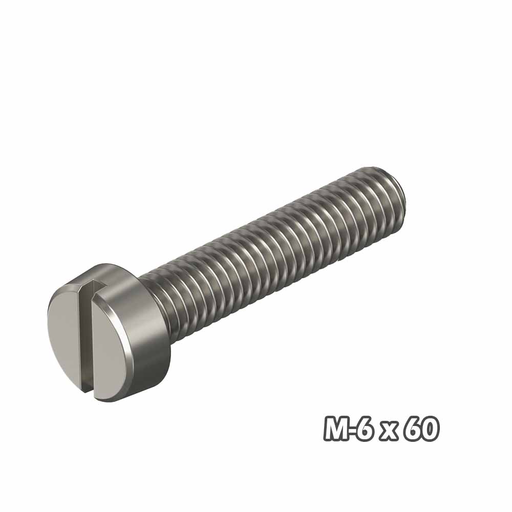 Torn c/cil Zinc M6 x 60